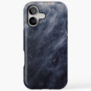 Blue Clouds, Blue Moon iPhone 17 Case Tough