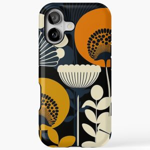 Floral pattern, finland iPhone 17 Case Tough