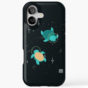 Space Turtles iPhone 17 Case Tough