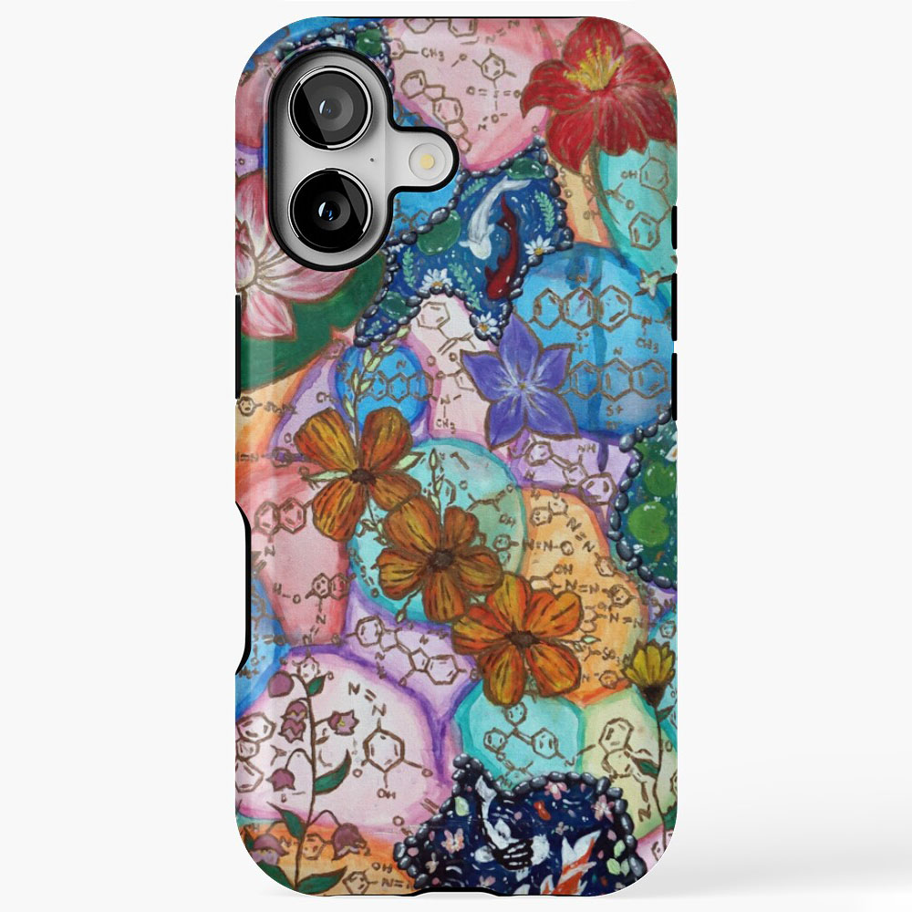 color pool (2025) - raw print iPhone 17 Case Tough