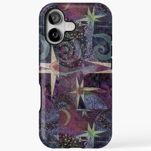 whimsigoth star patchwork iPhone 17 Case Tough