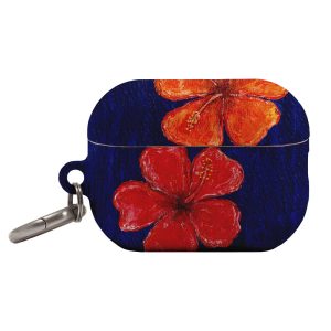 Hibiscus Flower Deep Blue AirPods Pro Case