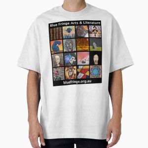 Blue Fringe Merchandise (Black Logo) Oversized T-Shirt