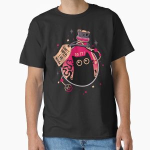 Bottled Menace - Evil Black Cat Classic T-Shirt